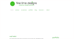 Desktop Screenshot of finelimedesigns.com