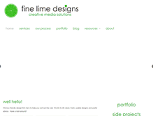 Tablet Screenshot of finelimedesigns.com